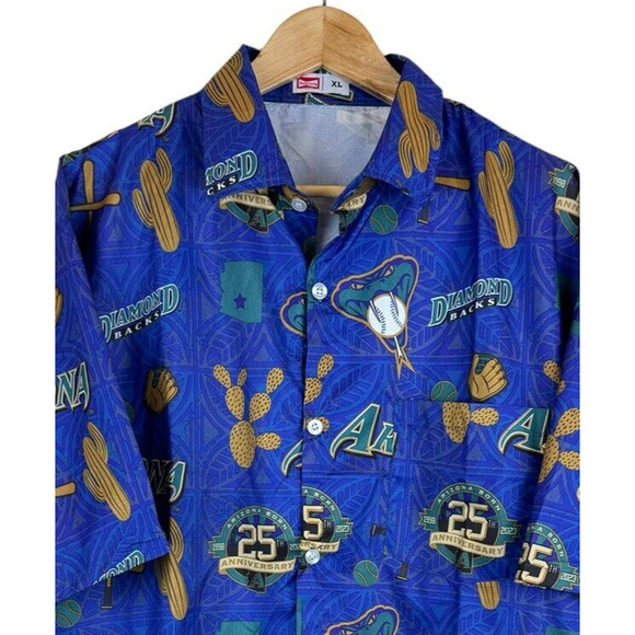 Arizona Diamondbacks All Over Print XL Shirt 25th Anniversary Stadium Giveaway - Picture 2 of 7